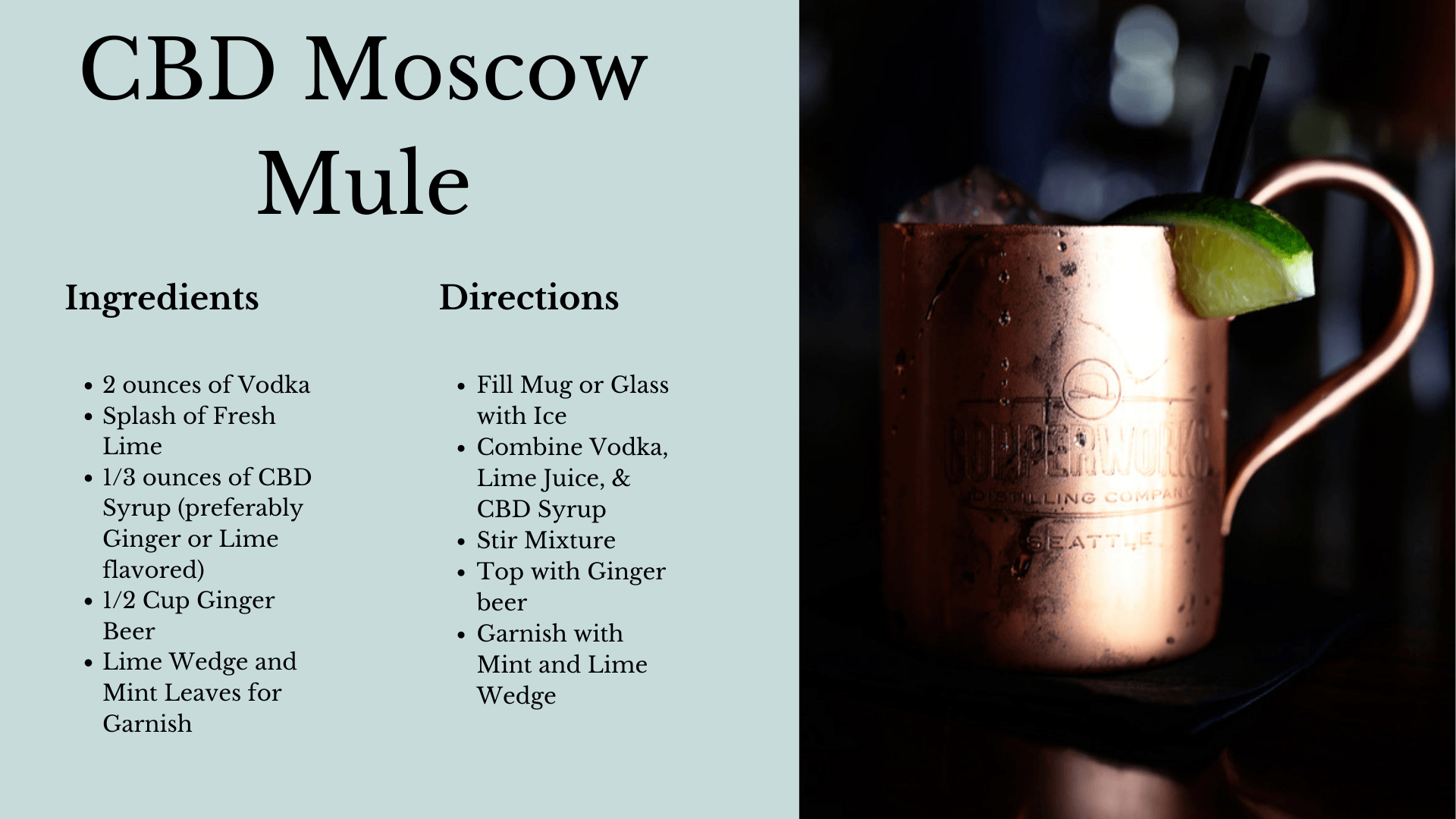 How to Make a CBD moscow mule 